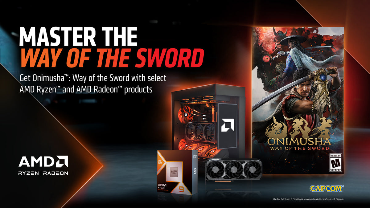 Get Onimusha: Way of the Sword with qualifying AMD-powered builds.